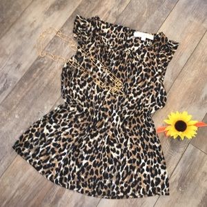 LOFT leopard top